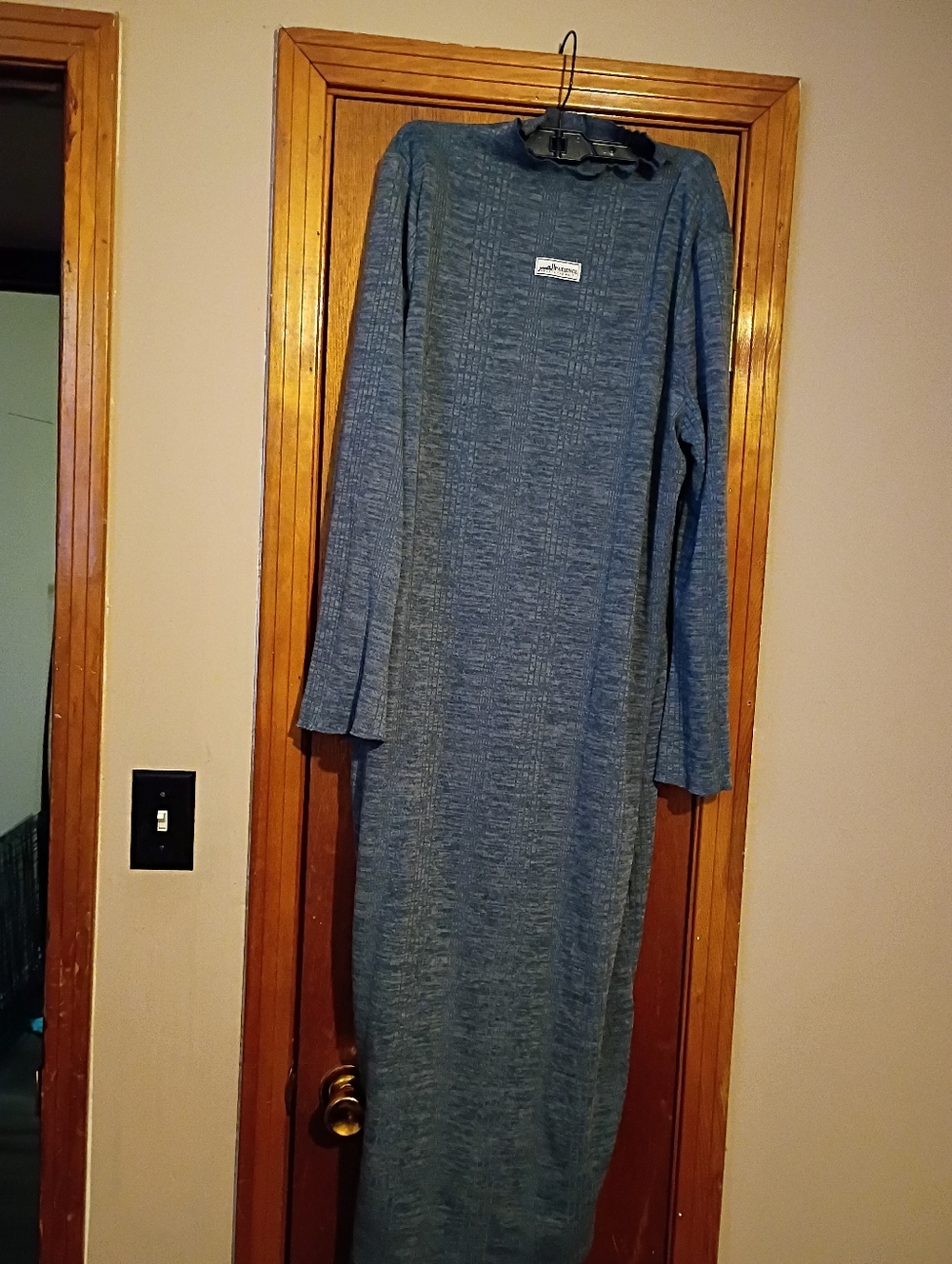 SHEIN Curve Heather Teal Knit Garment